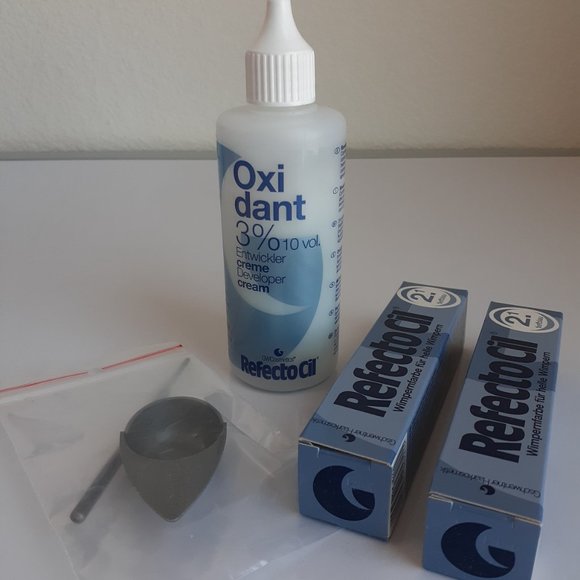 RefectoCil Professional Set Eyelash Eyebrow Tint Cream Dye Henna DEEP BLUE - Picture 3 of 4